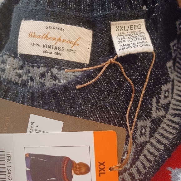 Weatherproof Vintage Women's Sweater Sz XXL NWT - Picture 3 of 6